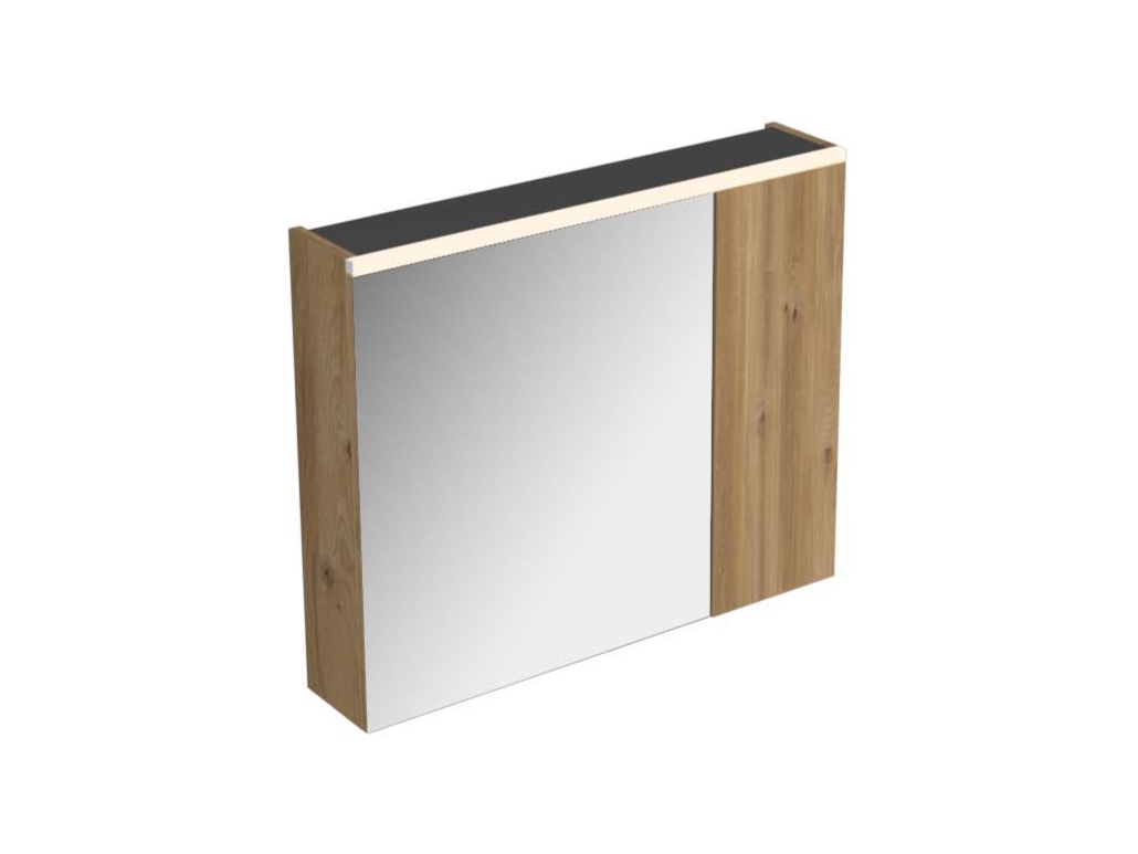 16530_1.jpg SHARP 85 GORNJI KUPAONSKI ORMARIĆ HRAST NATURAL - Slika 1