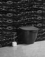 MONDO BLACK VISEĆA ŠKOLJKA S DASKOM RIMLESS 490x370x370 mm - Slika 3