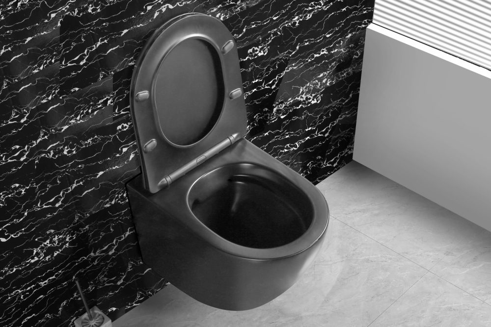 MONDO BLACK VISEĆA ŠKOLJKA S DASKOM RIMLESS 490x370x370 mm - Slika 5