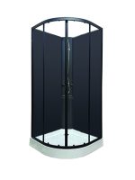 EVA 90 BLACK POLUKRUŽNA TUŠ KABINA 90x90x205 cm