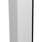 MIRAGE 170 BOČNI KUPAONSKI ORMARIĆ BIJELI MAT CRNA RUČKICA