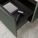 MIRAGE 70 DONJI KUPAONSKI ORMARIĆ ZELENA MAT CRNA RUČKICA - Slika 5