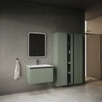 MIRAGE 80 DONJI KUPAONSKI ORMARIĆ ZELENA MAT CRNA RUČKICA - Slika 3