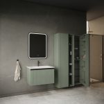 MIRAGE 80 DONJI KUPAONSKI ORMARIĆ ZELENA MAT CRNA RUČKICA - Slika 4