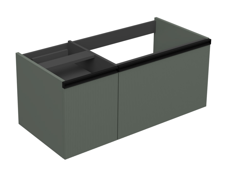 17126_1.jpg MIRAGE 100 DONJI KUPAONSKI ORMARIĆ ZELENA MAT CRNA RUČKICA - Slika 1