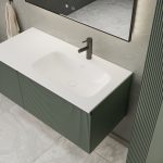 MIRAGE 100 DONJI KUPAONSKI ORMARIĆ ZELENA MAT CRNA RUČKICA - Slika 6