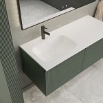 MIRAGE 120 DONJI KUPAONSKI ORMARIĆ LIJEVI ZELENA MAT CRNA RUČKICA - Slika 6