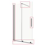 ALUMINIJSKI PROFIL ZA VETRO SLIDE BLACK 120X195 cm