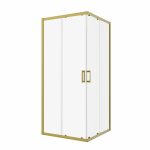 TK RAPIDO 80 BRUSHED GOLD KVADRATNA TUŠ KABINA 80X80X195 cm