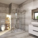 TK RAPIDO 80 CHROME POLUKRUŽNA TUŠ KABINA 80X80X195 cm - Slika 2