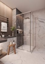 TK VIGO 7890 CHROME PRAVOKUTNA TUŠ KABINA 78-90X195 cm - Slika 2