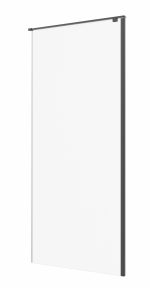 S PARLA SIDE 80 BLACK 80X195 cm STAKLENA STRANICA
