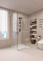 S PARLA SIDE 90 CHROME 90X195 cm STAKLENA STRANICA - Slika 3