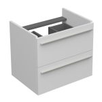 SHARP 60 DONJI KUPAONSKI ORMARIĆ BIJELI SJAJ SREBRNA RUČKICA