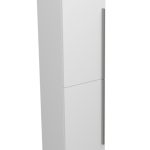 SHARP 170 BOČNI KUPAONSKI ORMARIĆ BIJELI SJAJ SREBRNA RUČKICA