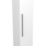 SMART 150 BOČNI KUPAONSKI ORMARIĆ BIJELI SJAJ SREBRNA RUČKICA