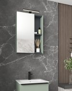 BIT 50 GORNJI KUPAONSKI ORMARIĆ EUKALIPTUS ZELENA - Slika 2