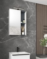 BIT 60 GORNJI KUPAONSKI ORMARIĆ BIJELI SJAJ - Slika 2