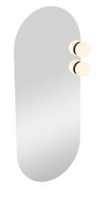 LIT OVALNO OGLEDALO S RASVJETOM