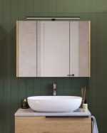 LATERAL 80 GORNJI KUPAONSKI ORMARIĆ HRAST NATURAL - Slika 2