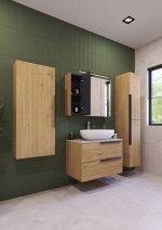 LATERAL 70 DONJI KUPAONSKI ORMARIĆ HRAST NATURAL S PLOČOM CANDELA MRAMOR - Slika 3