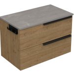 LATERAL 80 DONJI KUPAONSKI ORMARIĆ HRAST NATURAL S PLOČOM CANDELA MRAMOR