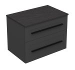 ETERNITY 70 DONJI KUPAONSKI ORMARIĆ GRAFIT SUPERMAT CRNA RUČKICA S PLOČOM SCIVARO ŠKRILJEVAC