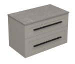 ETERNITY 80 DONJI KUPAONSKI ORMARIĆ KAŠMIR CRNA RUČKICA S PLOČOM CANDELA MRAMOR