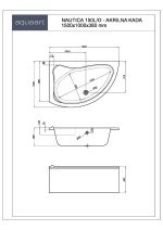 NAUTICA 150L/O KUPAONSKA KADA 1500x1000 mm - Slika 2