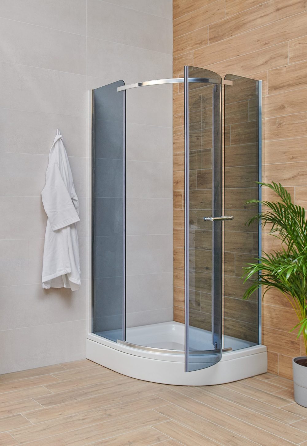 LUGO 90 POLUKRUŽNA TUŠ KABINA 90X90X205cm - Slika 2