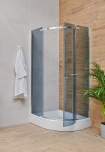 LUGO 80 POLUKRUŽNA TUŠ KABINA 80x80x205 cm - Slika 2