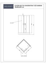 EVORA 80 FIX KVADRATNA TUŠ KABINA 80x80x200 cm - Slika 2
