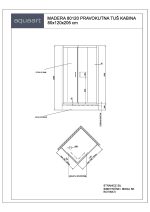 MADERA 80120 PRAVOKUTNA TUŠ KABINA 80x120x205 cm - Slika 2