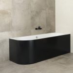 NEAT RIGHT BLACK GLOSS SAMOSTOJEĆA KADA 170x75x60 cm