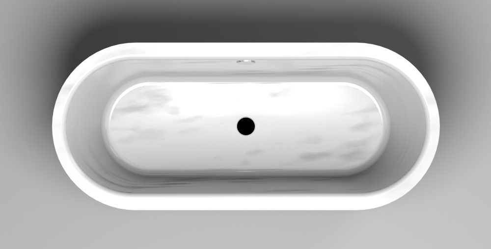 ESSENCE 185 SAMOSTOJEĆA KADA WHITE MATT 185x80x60 cm - Slika 2