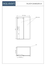 VILLACH 80120 PRAVOKUTNA TUŠ KABINA 120x80x200 cm - Slika 3