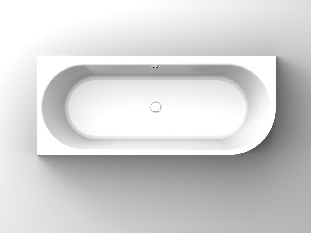 NEAT LEFT WHITE MATT SAMOSTOJEĆA KADA 180x75x60 cm - Slika 2