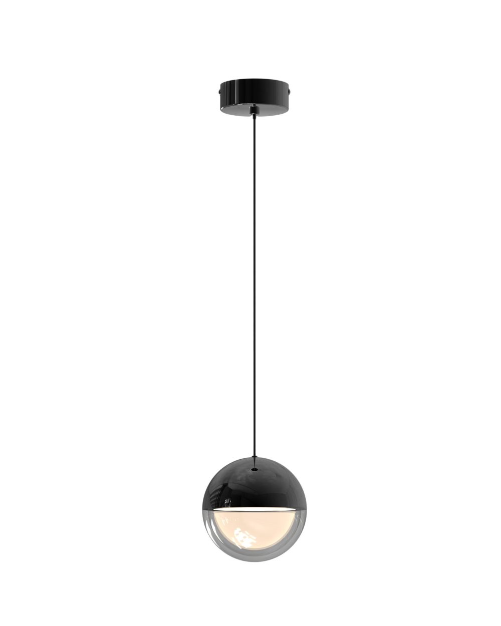 LED VISEĆA SVJETILJKA LUMINIS D120 7W 280lm 3000K IP20 BLACK CHROME - Slika 2