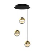 LED VISEĆA SVJETILJKA LUMINIS 3 D340 19W 760lm 3000K IP20 BRUSHED GOLD - Slika 2