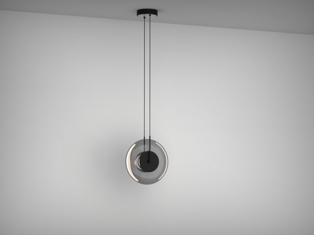 LED VISEĆA SVJETILJKA SOLARA 8W 290lm 3000K IP20 MATTE BLACK - Slika 2