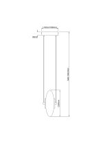 LED VISEĆA SVJETILJKA SOLARA 8W 290lm 3000K IP20 MATTE BLACK - Slika 4