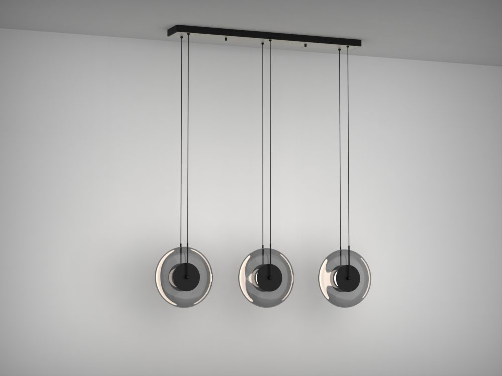 LED VISEĆA SVJETILJKA SOLARA 3 25W 950 lm 3000K IP20 MATTE BLACK - Slika 3