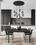 VISEĆA SVJETILJKA VERIS 12x3,5W G9 D750 IP20 SMOKY GREY GLASS - Slika 2