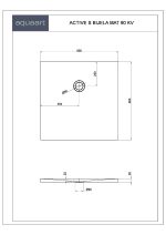 ACTIVE S BIJELA MAT 90 KV TUŠ KADA 900x900 mm - Slika 3