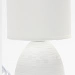 STOLNA KERAMIČKA SVJETILJKA STONE WHITE