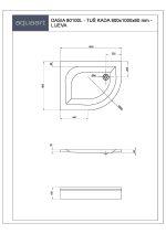 DASIA 80100/L TUŠ KADA 800x1000 mm - Slika 2