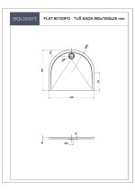 FLAT 90100 PO TUŠ KADA 900x1000 mm - Slika 2