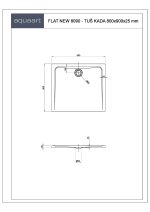 FLAT NEW 8090 TUŠ KADA 800x900 mm - Slika 2