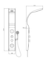 GL5089P TUŠ PANEL 140x20 cm - Slika 2