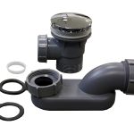 CLICKCLACK SIFONSKA ČAŠICA S PILETOM ZA SAMOSTOJEĆE KADE HOPE KROM